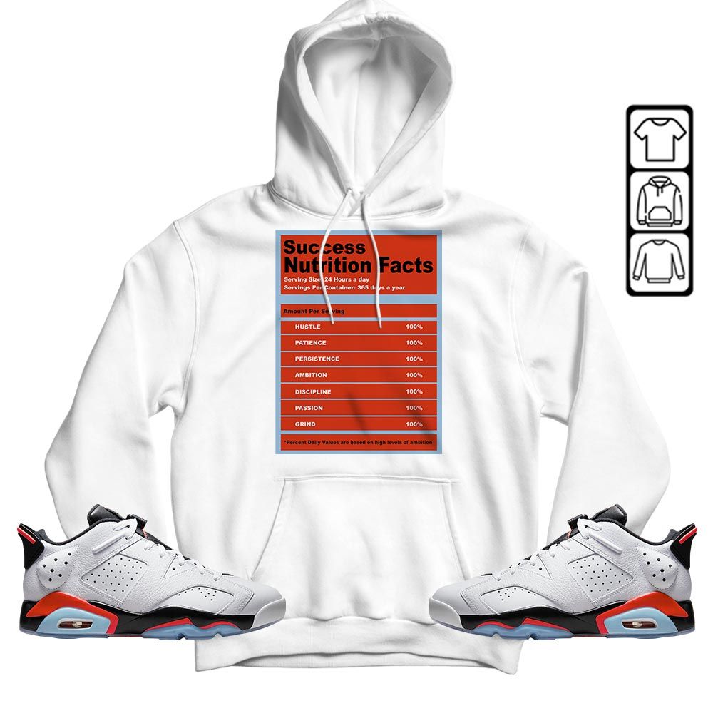 Nutrition Facts Sneaker Shirt Match Low Infrared 6s, Jordan 6 Low Infrared MKO T-Shirt