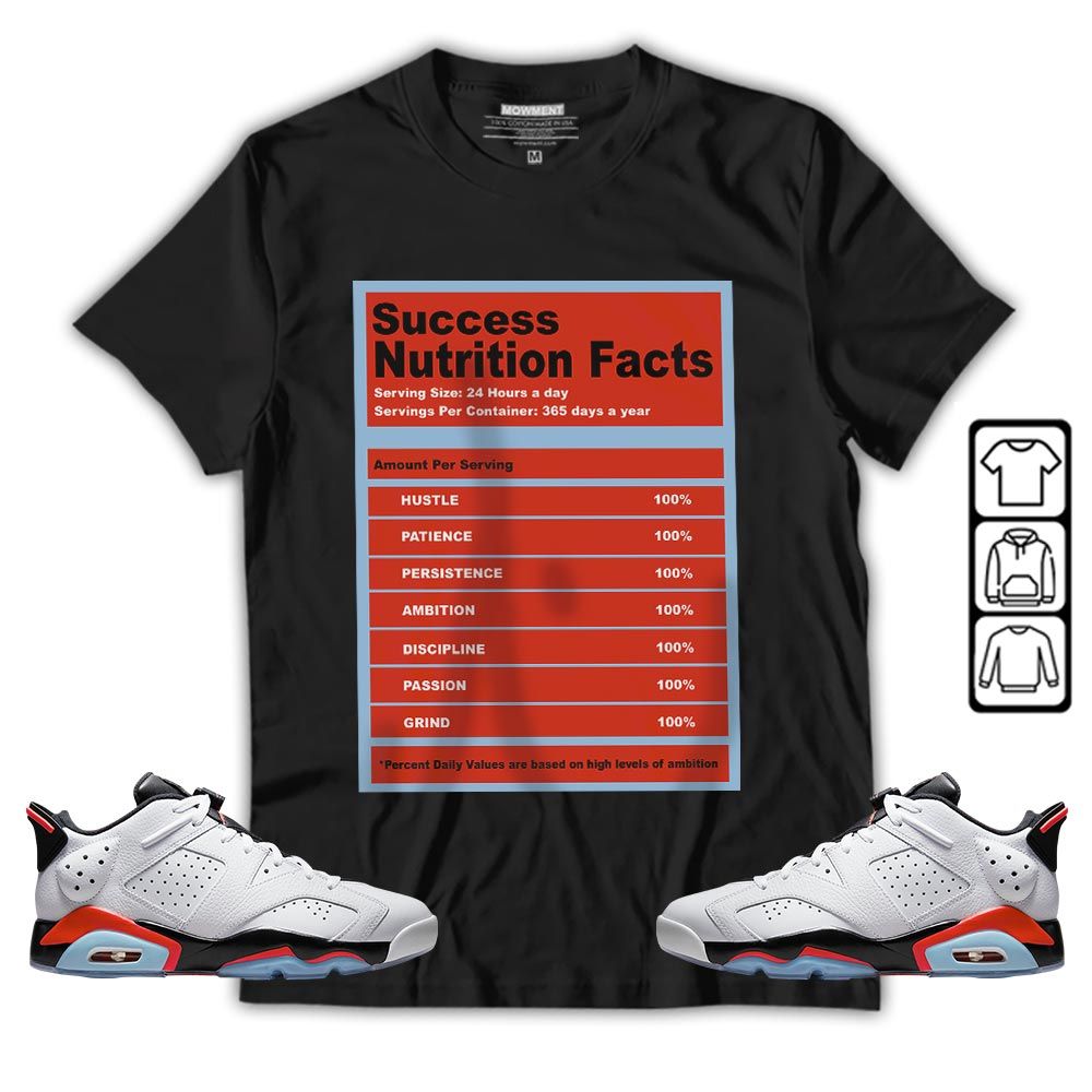 Nutrition Facts Sneaker Shirt Match Low Infrared 6s, Jordan 6 Low Infrared MKO T-Shirt Nutrition Facts Sneaker Shirt Match Low Infrared 6s, Jordan 6 Low Infrared MKO T-Shirt