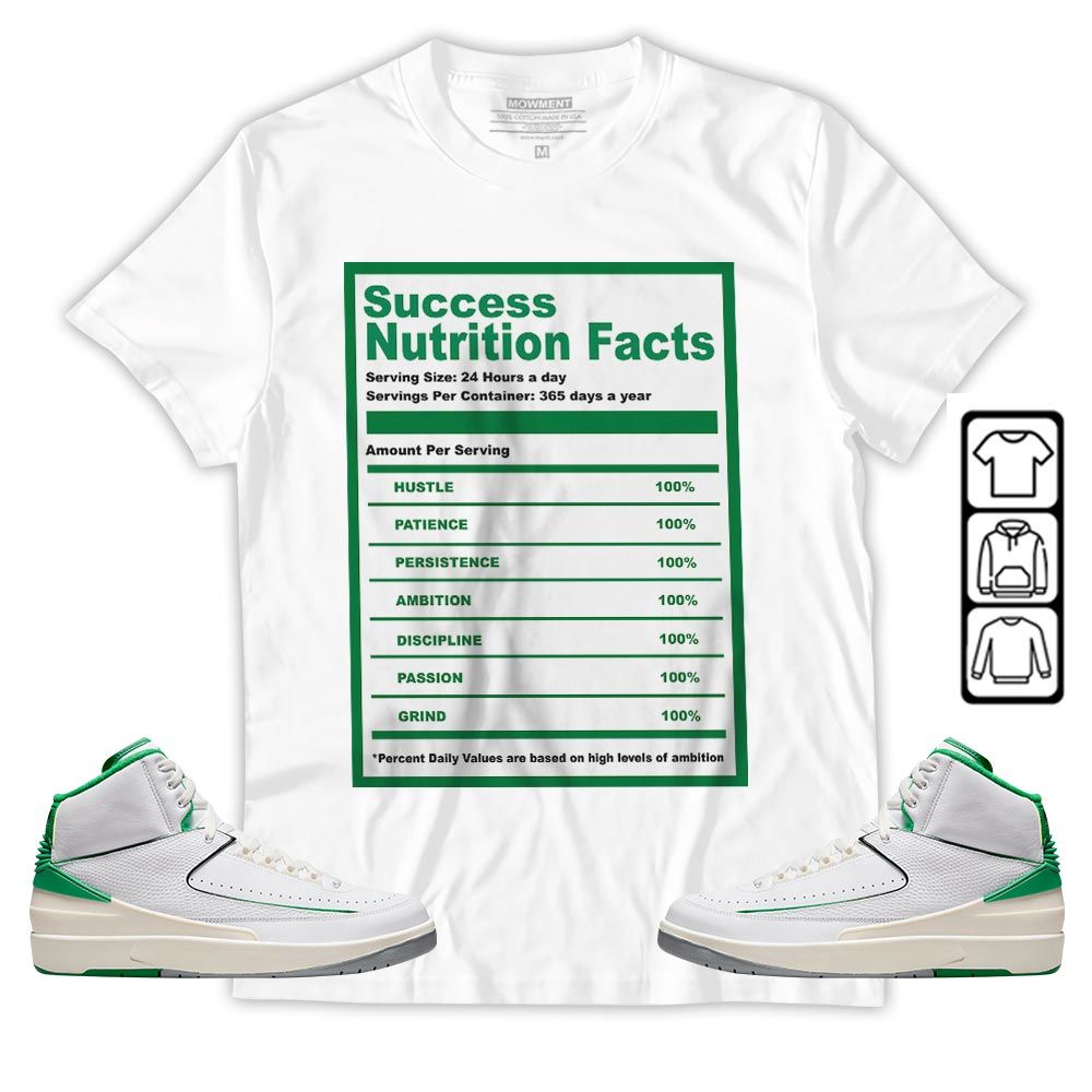 Nutrition Facts Sneaker Shirt Match Lucky Green 2s, Jordan 2 Lucky Green MKO T-Shirt Nutrition Facts Sneaker Shirt Match Lucky Green 2s, Jordan 2 Lucky Green MKO T-Shirt