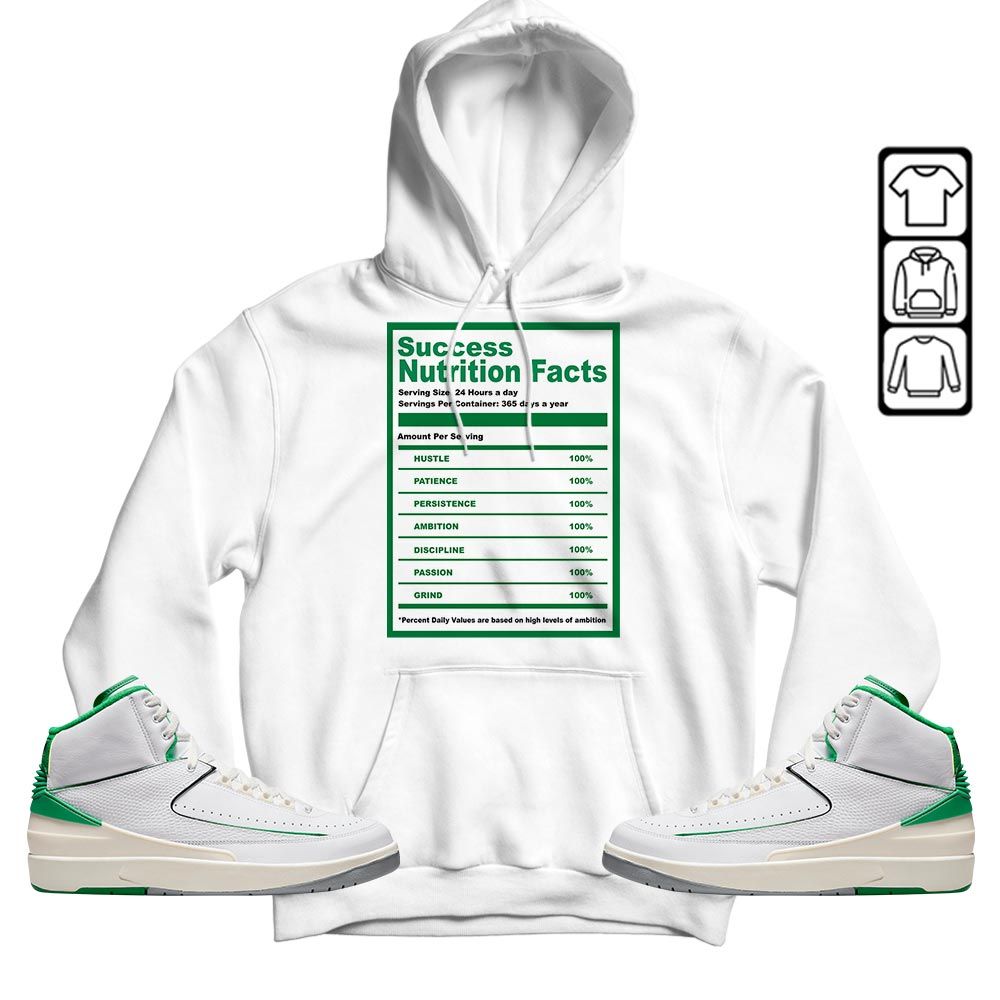 Nutrition Facts Sneaker Shirt Match Lucky Green 2s, Jordan 2 Lucky Green MKO T-Shirt