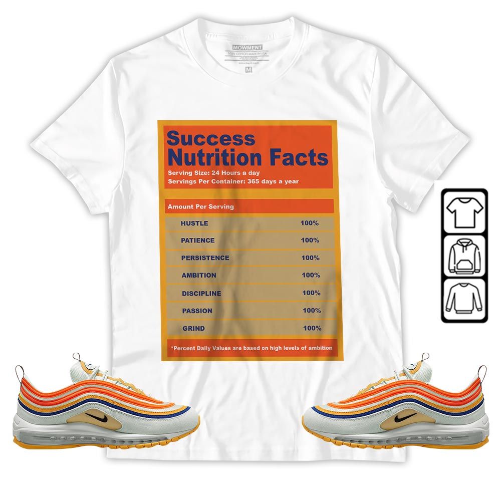 Nutrition Facts Sneaker Shirt Match Max 97 Frank Rudy, Air Max 97 SE Air Pressure MKO Hoodie