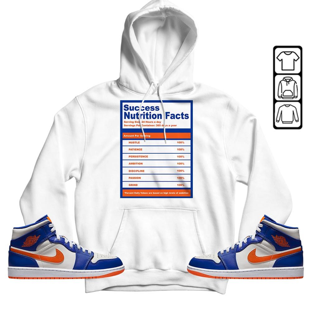 Nutrition Facts Sneaker Shirt Match Mid Knicks 1s, Jordan 1 Mid Knicks MKO T-Shirt