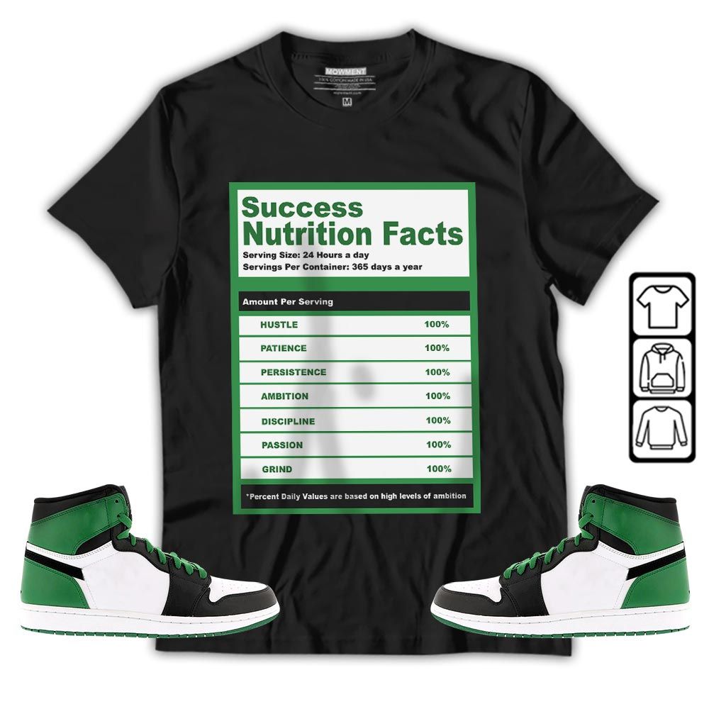 Nutrition Facts Sneaker Shirt Match OG Celtics 1s, Jordan 1 High OG Celtics MKO T-Shirt