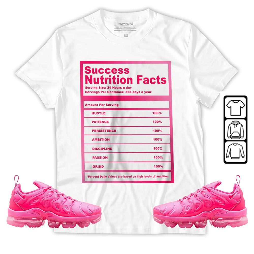 Nutrition Facts Sneaker Shirt Match Plus Triple Pink, Air VaporMax Plus Triple Pink MKO Hoodie