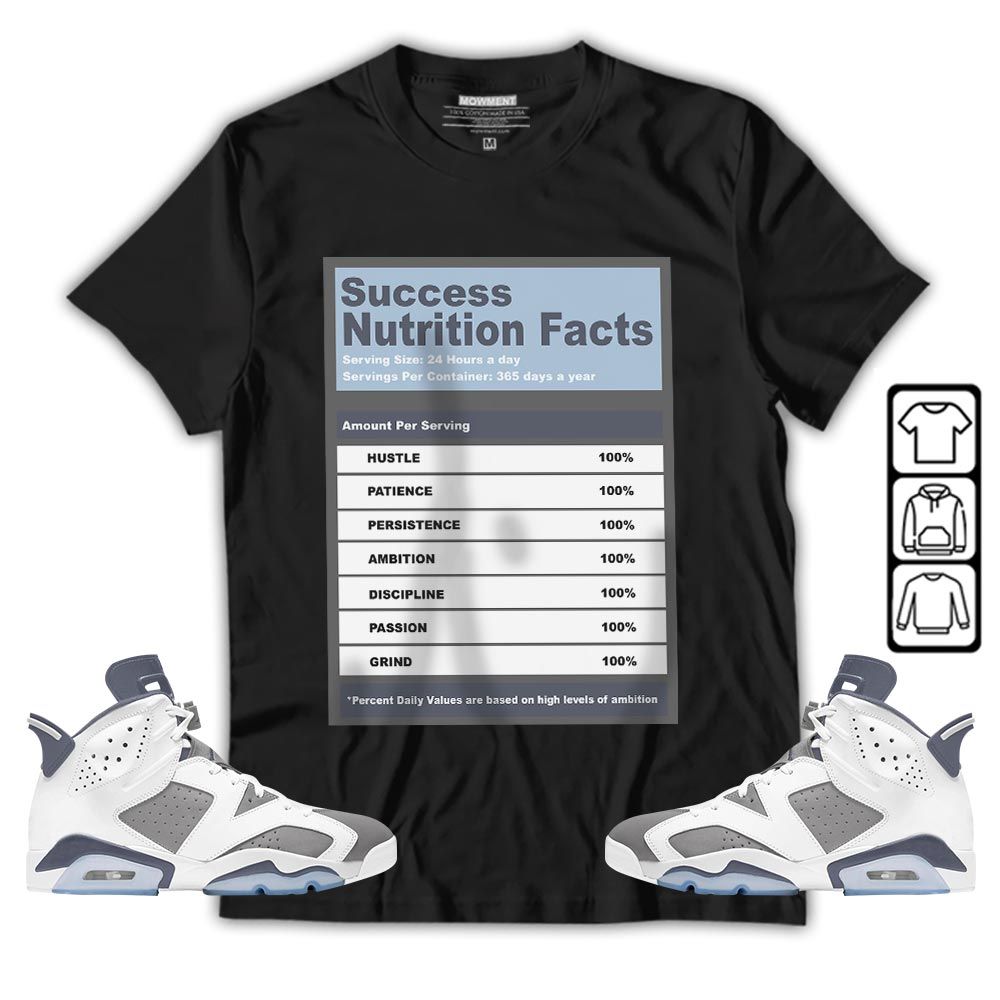 Nutrition Facts Sneaker Shirt Match Retro Cool Grey 6s, Jordan 6 Cool Grey MKO T-Shirt Nutrition Facts Sneaker Shirt Match Retro Cool Grey 6s, Jordan 6 Cool Grey MKO T-Shirt