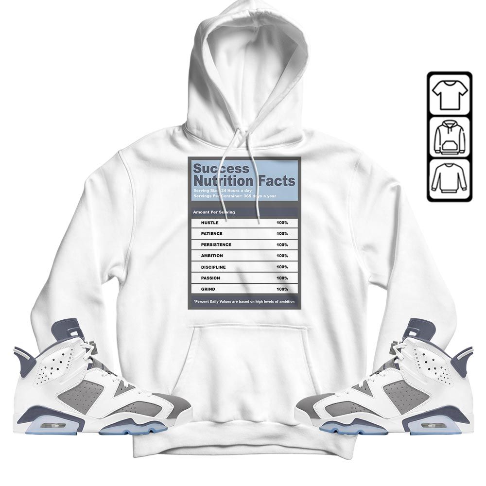 Nutrition Facts Sneaker Shirt Match Retro Cool Grey 6s, Jordan 6 Cool Grey MKO T-Shirt