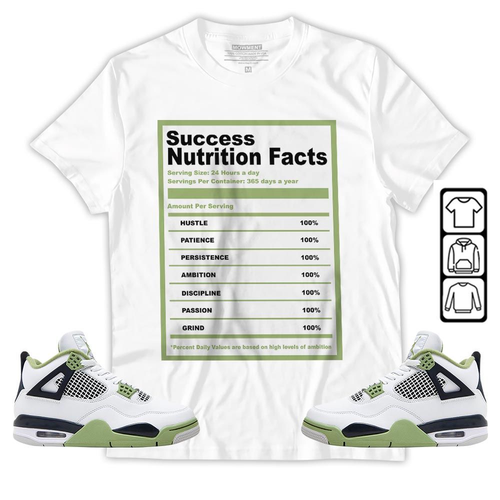 Nutrition Facts Sneaker Shirt Match Retro Oil Green 4s, Jordan 4 Oil Green MKO T-Shirt Nutrition Facts Sneaker Shirt Match Retro Oil Green 4s, Jordan 4 Oil Green MKO T-Shirt