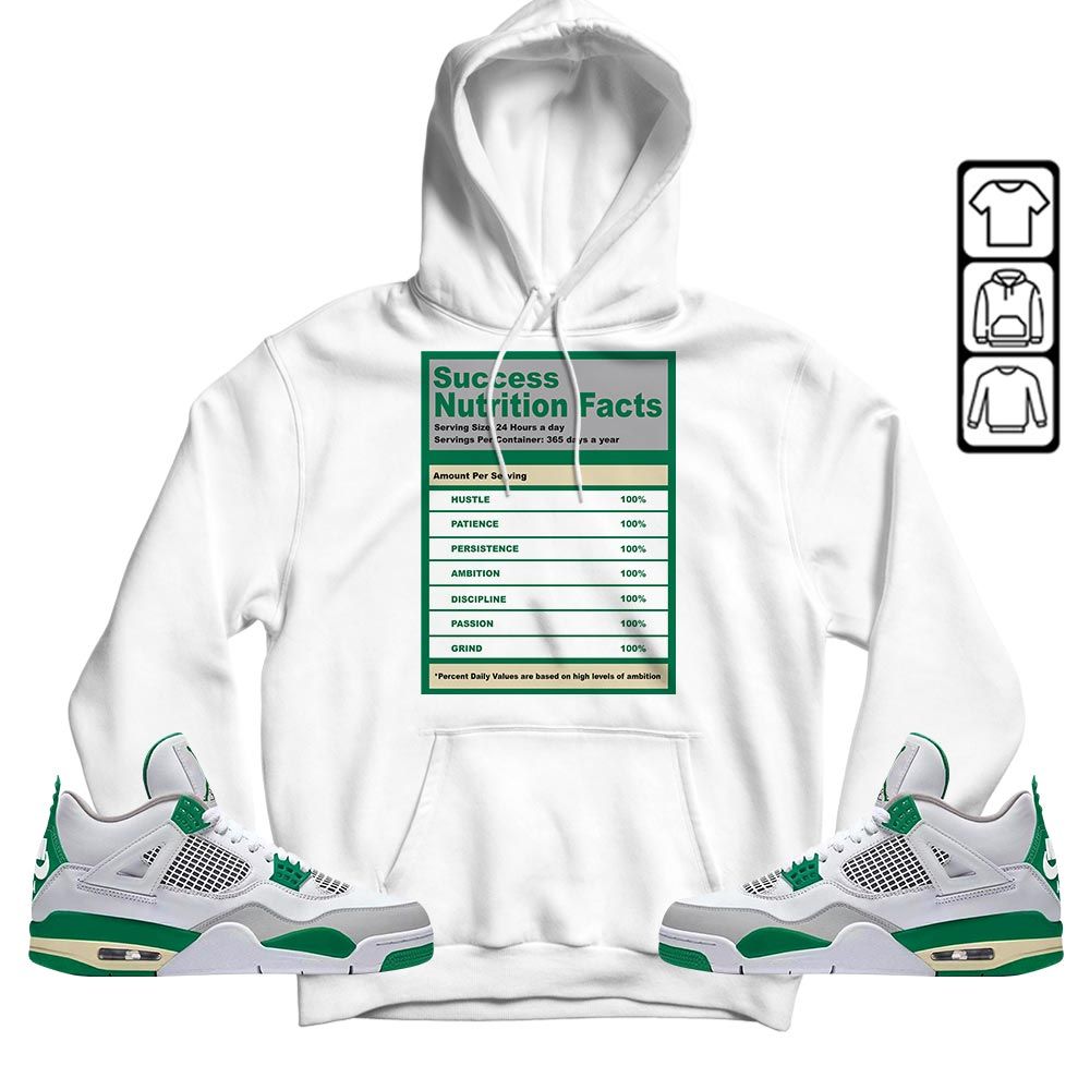 Nutrition Facts Sneaker Shirt Match Retro Pine Green 4s, Jordan 4 Pine Green MKO T-Shirt