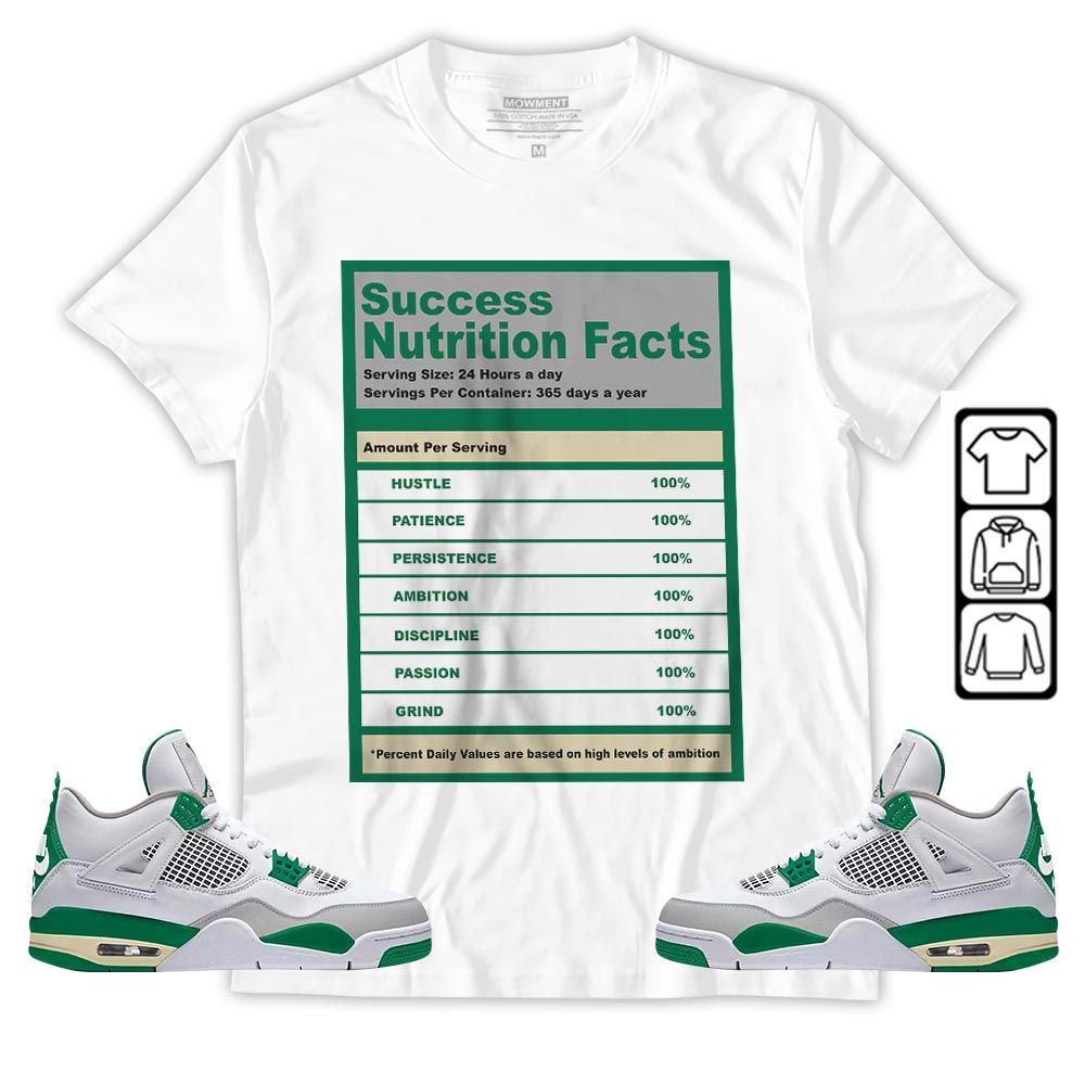 Nutrition Facts Sneaker Shirt Match Retro Pine Green 4s, Jordan 4 Pine Green MKO T-Shirt Nutrition Facts Sneaker Shirt Match Retro Pine Green 4s, Jordan 4 Pine Green MKO T-Shirt
