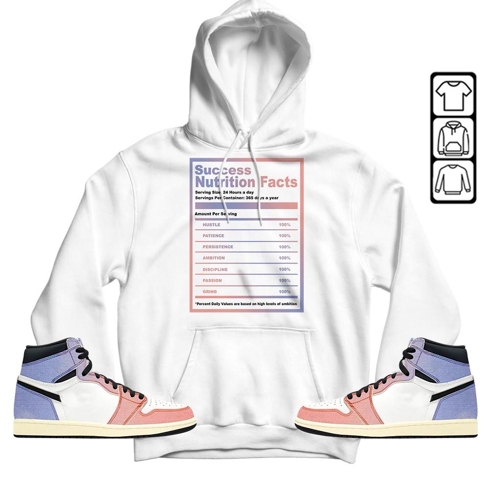 Nutrition Facts Sneaker Shirt Match Retro Skyline 1s, Jordan 1 High OG Skyline MKO T-Shirt