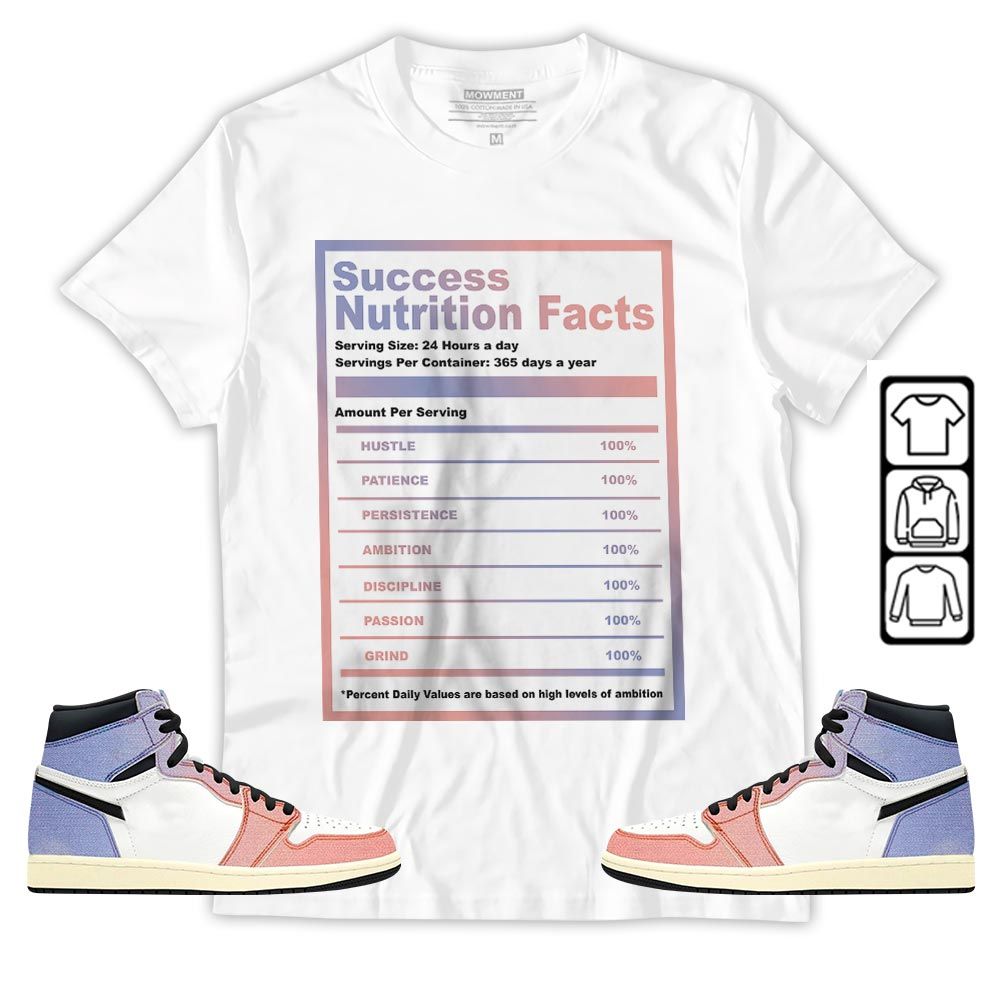 Nutrition Facts Sneaker Shirt Match Retro Skyline 1s, Jordan 1 High OG Skyline MKO T-Shirt Nutrition Facts Sneaker Shirt Match Retro Skyline 1s, Jordan 1 High OG Skyline MKO T-Shirt