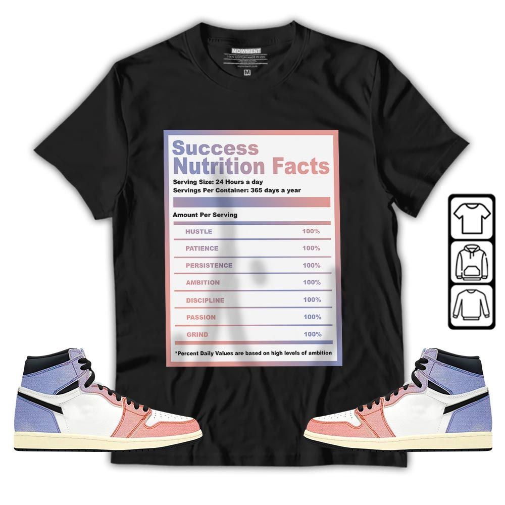 Nutrition Facts Sneaker Shirt Match Retro Skyline 1s, Jordan 1 High OG Skyline MKO T-Shirt Nutrition Facts Sneaker Shirt Match Retro Skyline 1s, Jordan 1 High OG Skyline MKO T-Shirt