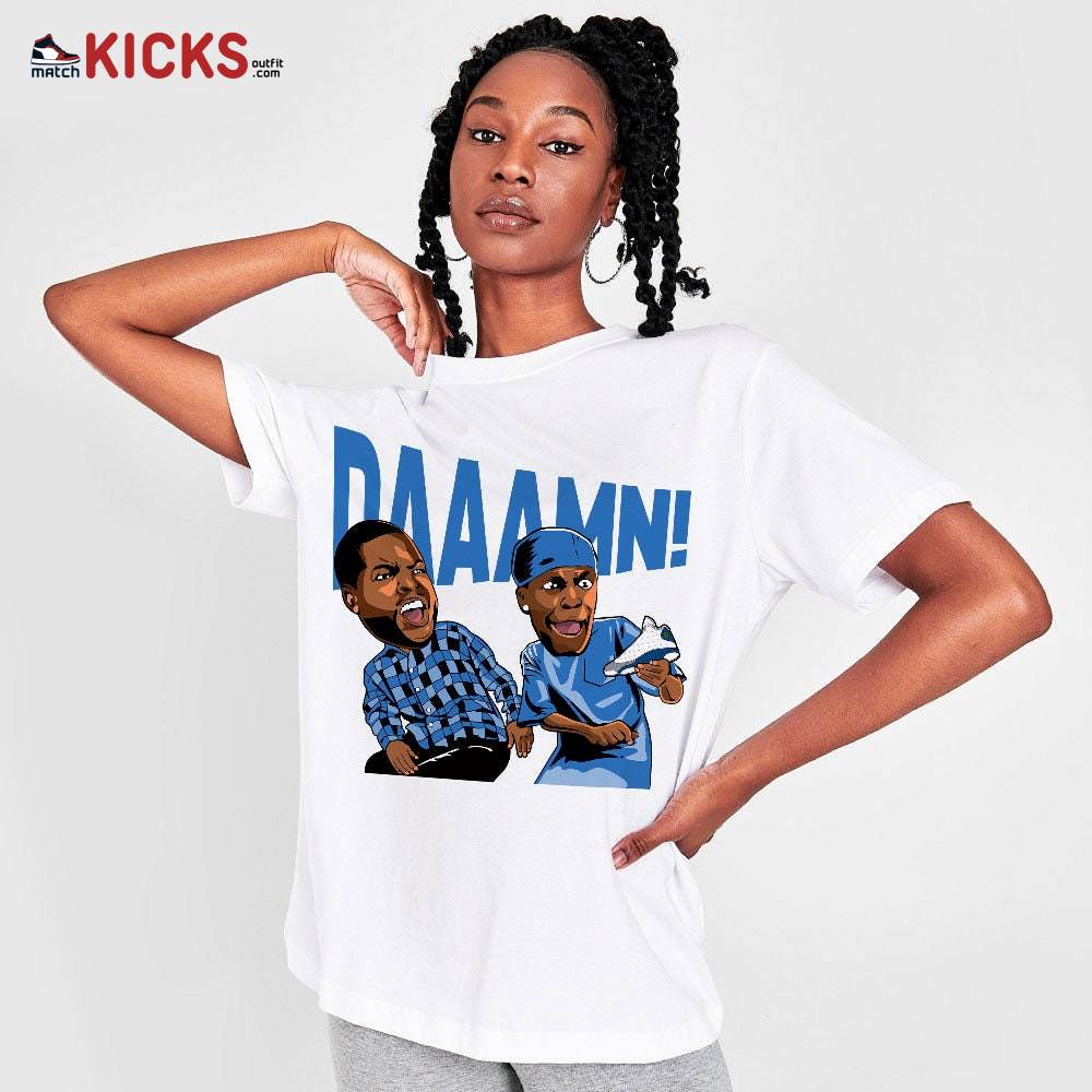 Outfit Sneaker Shirt Match Jordan 13 French Blue – Daaamn Funny – French Blue 13s MKO T-Shirt Outfit Sneaker Shirt Match Jordan 13 French Blue – Daaamn Funny – French Blue 13s MKO T-Shirt
