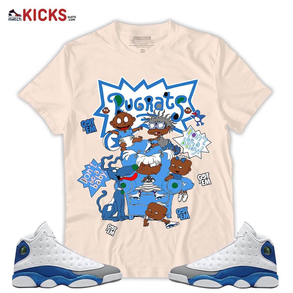 Outfit Sneaker Shirt Match Jordan 13 French Blue – Rugrats 90s Kids Melanin – French Blue 13s MKO T-Shirt Outfit Sneaker Shirt Match Jordan 13 French Blue – Rugrats 90s Kids Melanin – French Blue 13s MKO T-Shirt