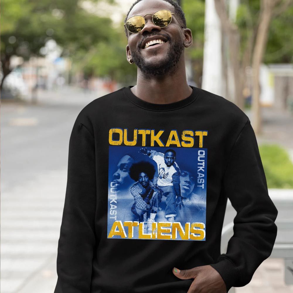 Outkast Atliens Sneaker Shirt Match 2023 Laney 1s, Jordan 1 Retro High Laney MKO T-Shirt Outkast Atliens Sneaker Shirt Match 2023 Laney 1s, Jordan 1 Retro High Laney MKO T-Shirt