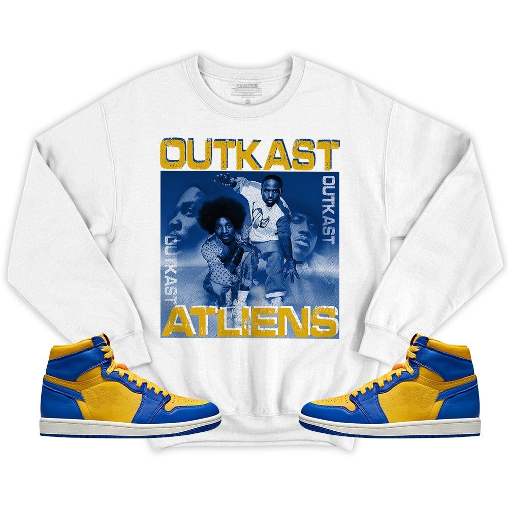 Outkast Atliens Sneaker Shirt Match 2023 Laney 1s, Jordan 1 Retro High Laney MKO T-Shirt Outkast Atliens Sneaker Shirt Match 2023 Laney 1s, Jordan 1 Retro High Laney MKO T-Shirt