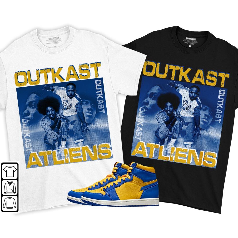 Outkast Atliens Sneaker Shirt Match 2023 Laney 1s, Jordan 1 Retro High Laney MKO T-Shirt Outkast Atliens Sneaker Shirt Match 2023 Laney 1s, Jordan 1 Retro High Laney MKO T-Shirt
