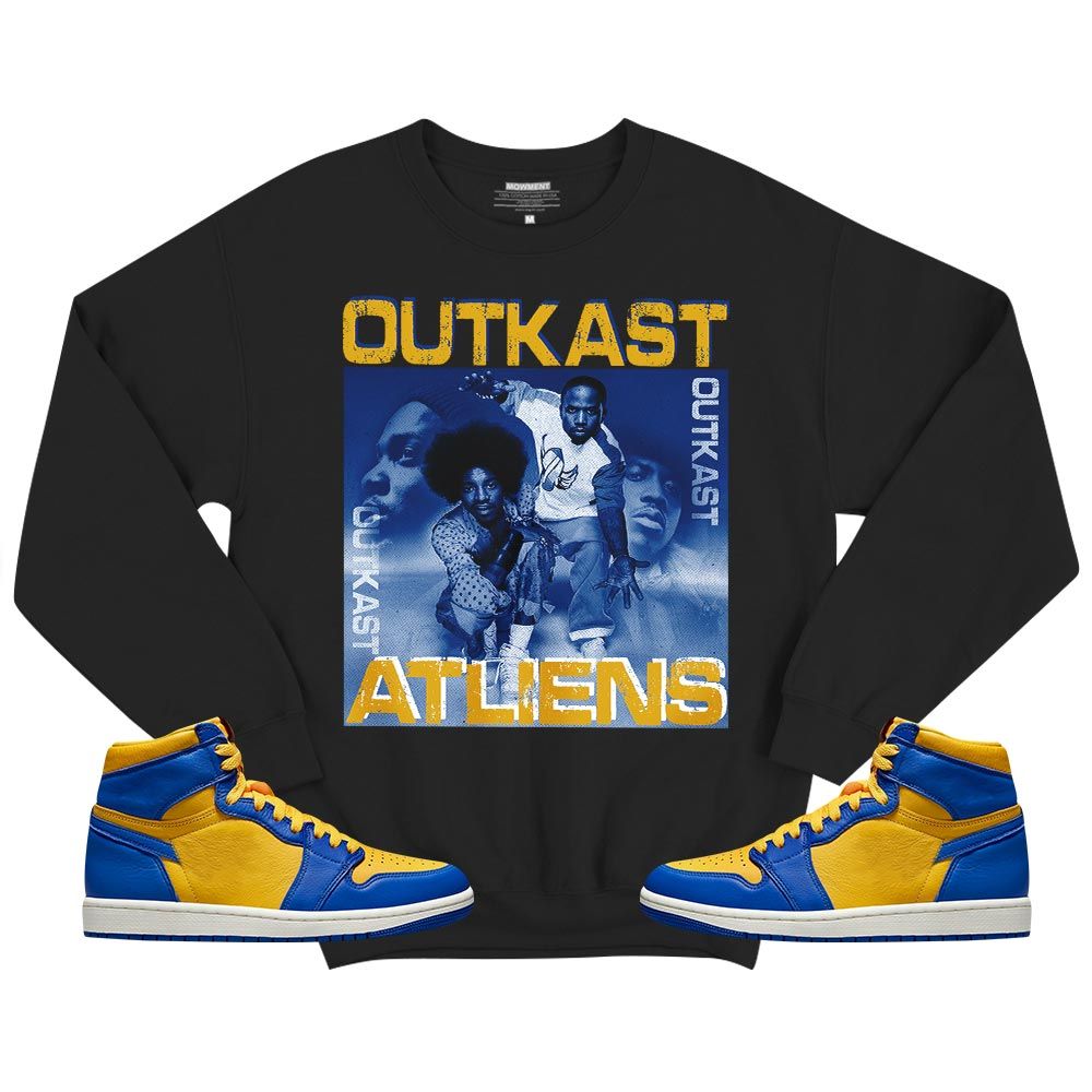 Outkast Atliens Sneaker Shirt Match 2023 Laney 1s, Jordan 1 Retro High Laney MKO T-Shirt Outkast Atliens Sneaker Shirt Match 2023 Laney 1s, Jordan 1 Retro High Laney MKO T-Shirt