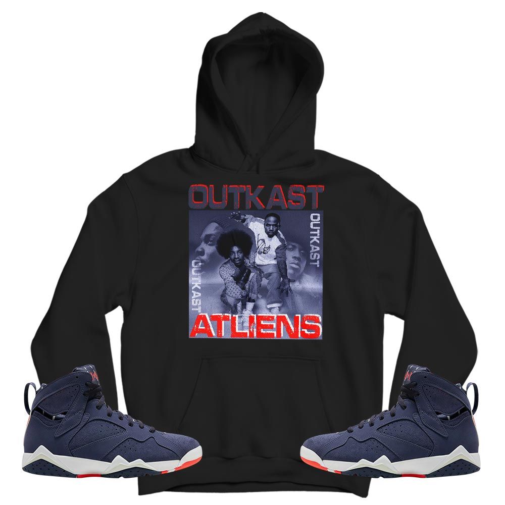 Outkast Atliens Sneaker Shirt Match 7 Neutral Indigo, Jordan 7 Quai 54 MKO T-Shirt