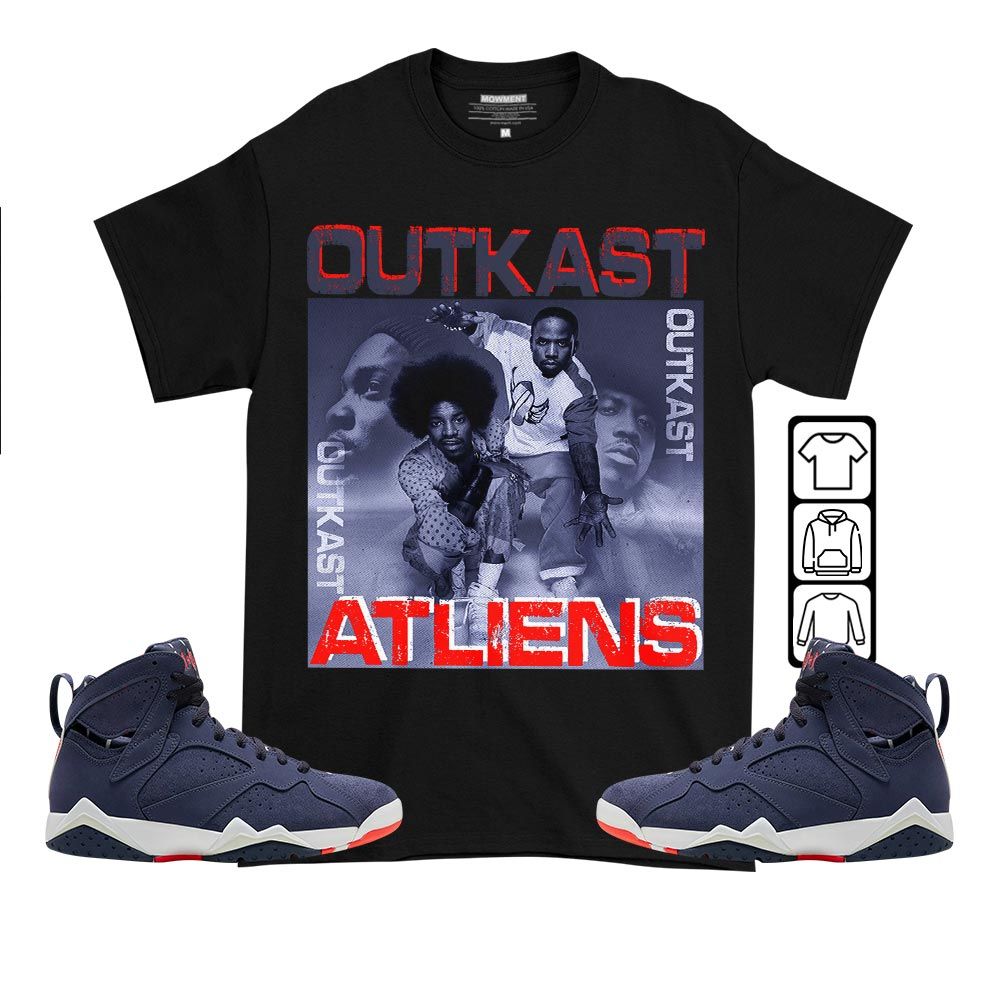 Outkast Atliens Sneaker Shirt Match 7 Neutral Indigo, Jordan 7 Quai 54 MKO T-Shirt Outkast Atliens Sneaker Shirt Match 7 Neutral Indigo, Jordan 7 Quai 54 MKO T-Shirt