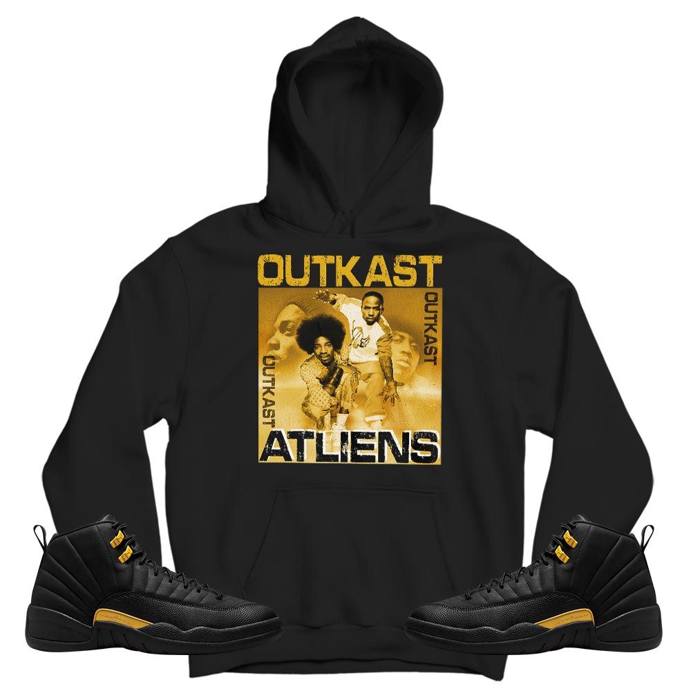 Outkast Atliens Sneaker Shirt Match Black Taxi 12s, Jordan 12 Retro Black Taxi MKO T-Shirt