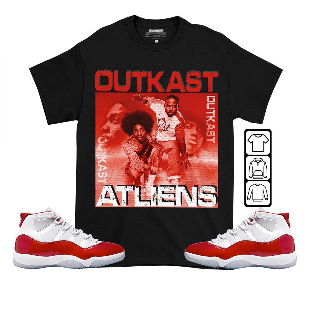 Outkast Atliens Sneaker Shirt Match Cherry 11s, Jordan 11 Retro Cherry MKO T-Shirt