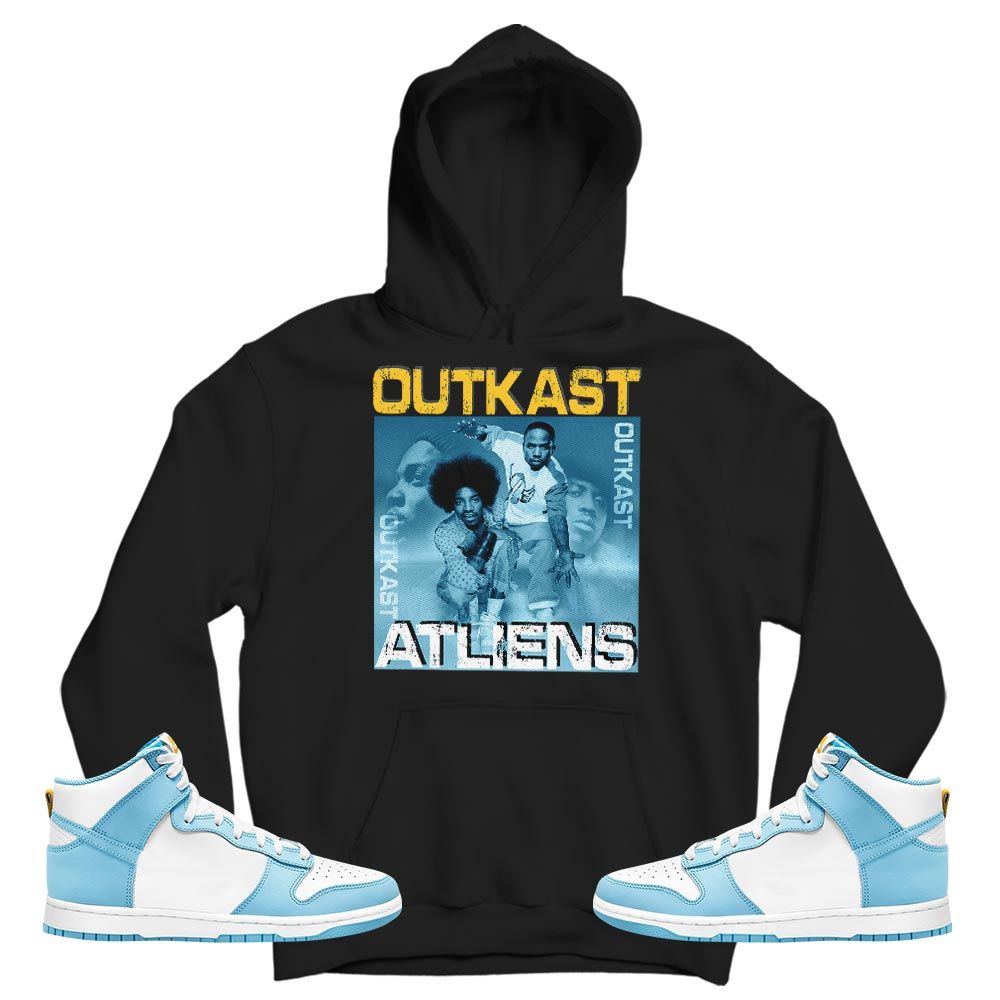 Outkast Atliens Sneaker Shirt Match Dunk High Blue Chill, Dunk High Homer Simpson MKO T-Shirt