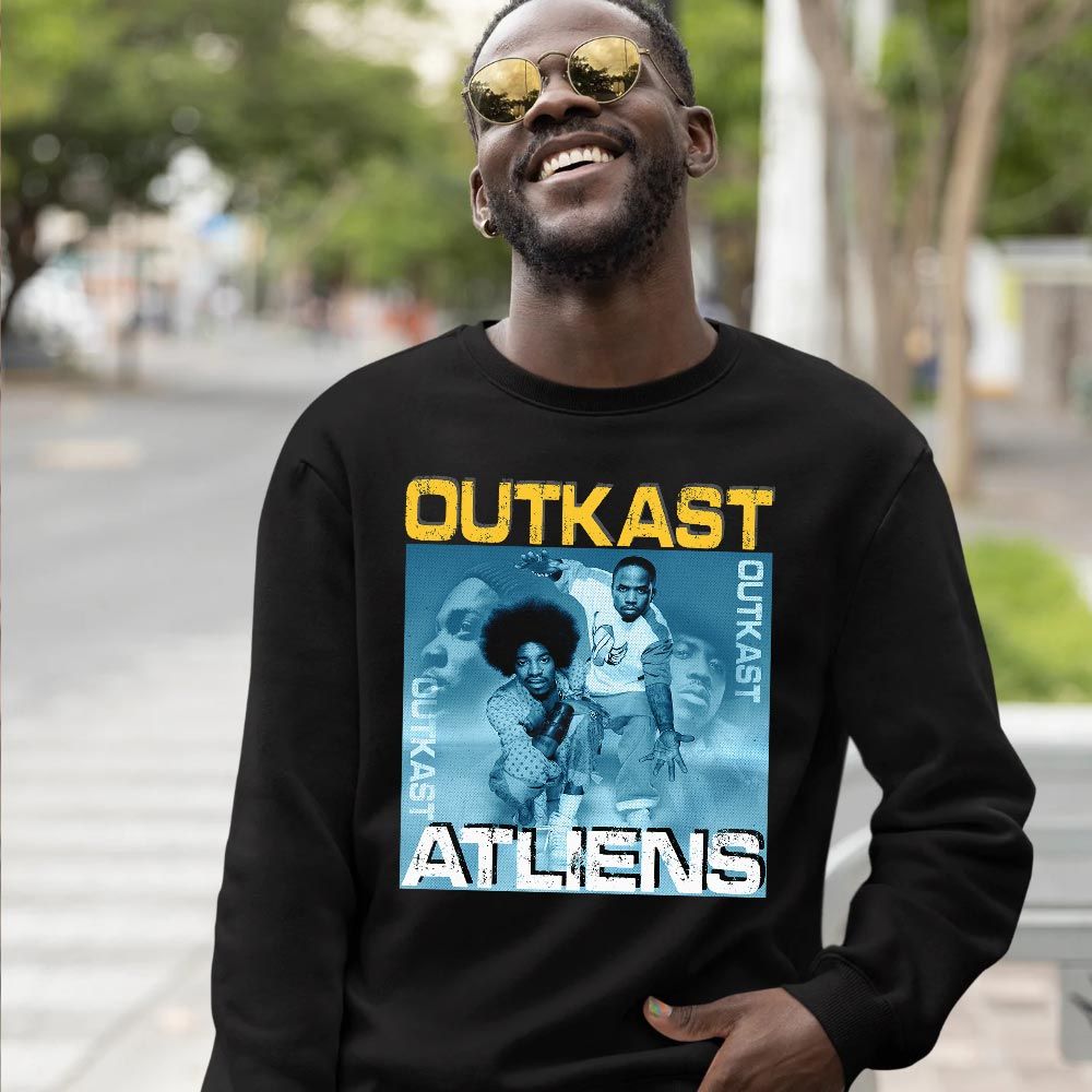 Outkast Atliens Sneaker Shirt Match Dunk High Blue Chill, Dunk High Homer Simpson MKO T-Shirt Outkast Atliens Sneaker Shirt Match Dunk High Blue Chill, Dunk High Homer Simpson MKO T-Shirt