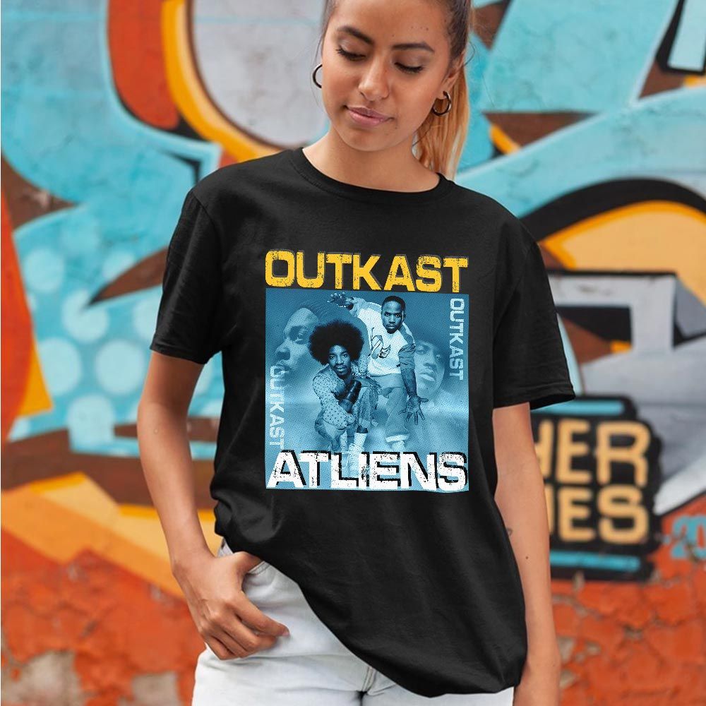 Outkast Atliens Sneaker Shirt Match Dunk High Blue Chill, Dunk High Homer Simpson MKO T-Shirt Outkast Atliens Sneaker Shirt Match Dunk High Blue Chill, Dunk High Homer Simpson MKO T-Shirt