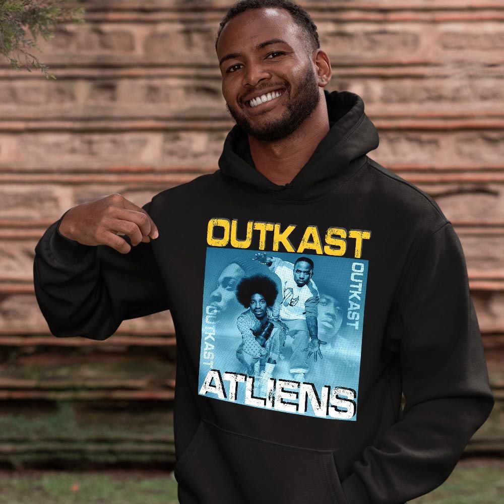 Outkast Atliens Sneaker Shirt Match Dunk High Blue Chill, Dunk High Homer Simpson MKO T-Shirt Outkast Atliens Sneaker Shirt Match Dunk High Blue Chill, Dunk High Homer Simpson MKO T-Shirt