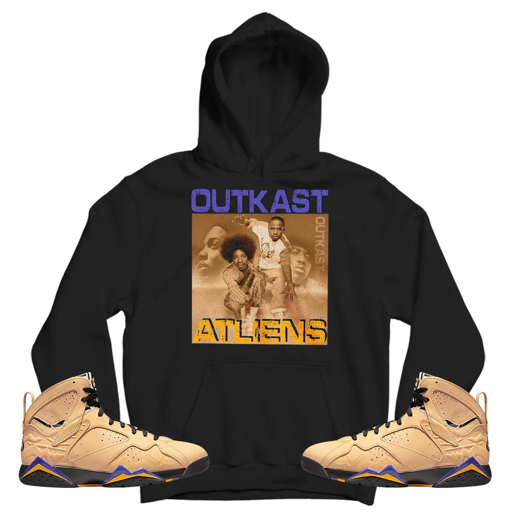 Outkast Atliens Sneaker Shirt Match Vachetta Tan 7s, Jordan 7 SE Afrobeats MKO T-Shirt