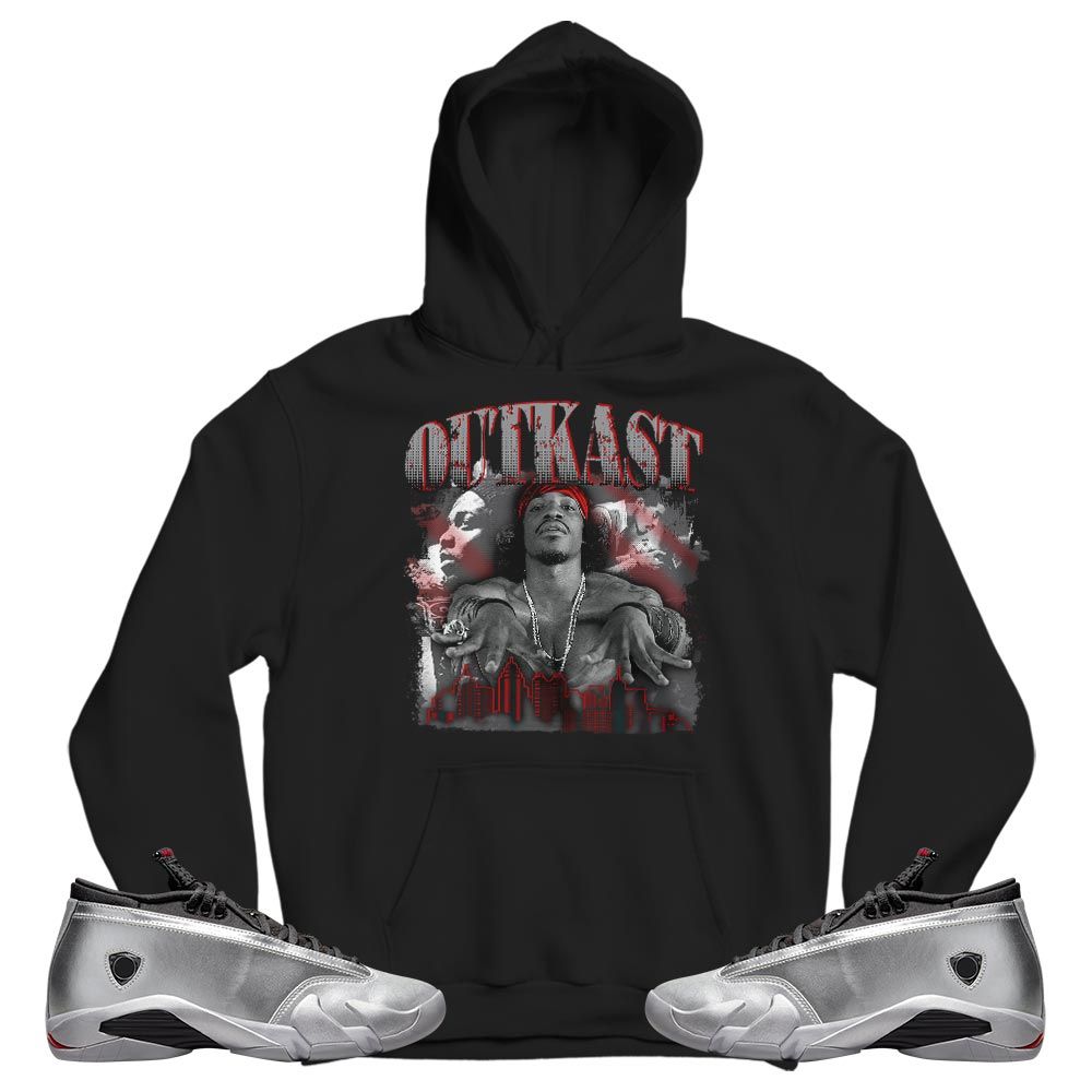 Outkast Benjamin Sneaker Shirt Match 14 Low Metallic Silver, Jordan 14 Metallic Silver MKO T-Shirt