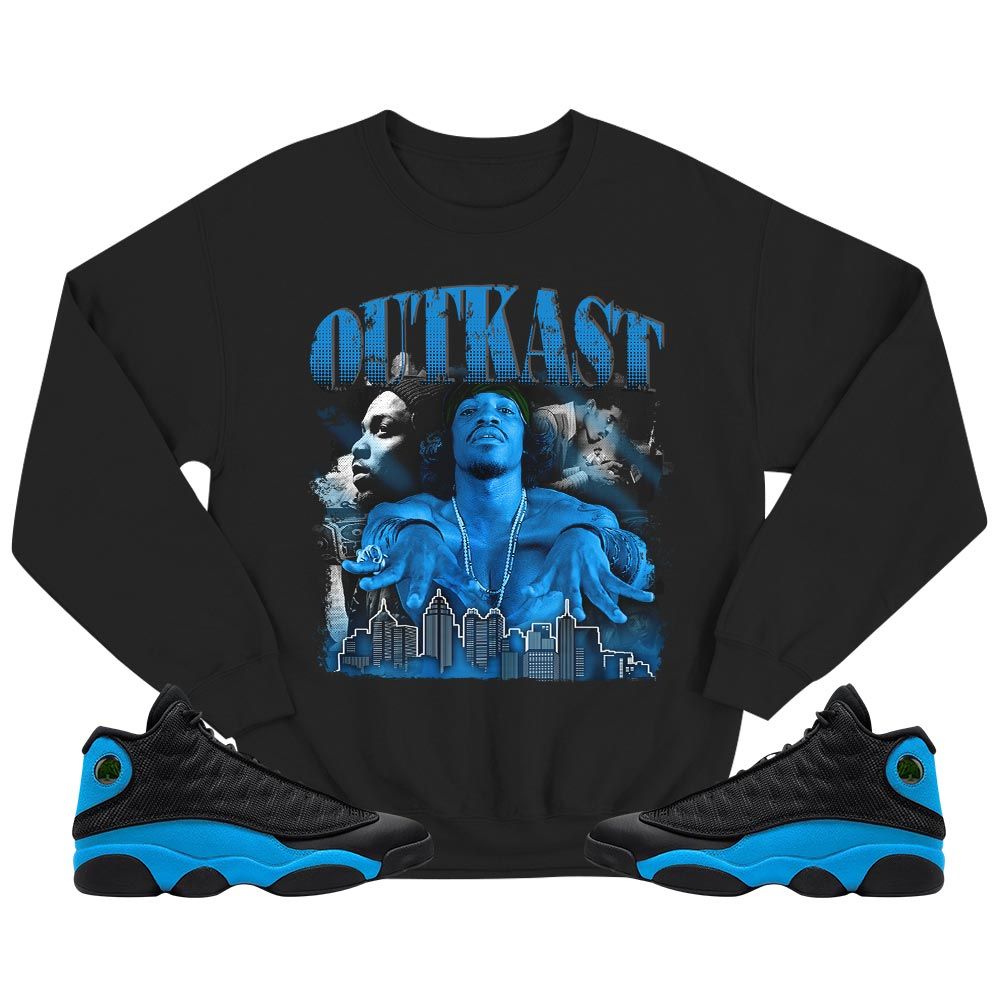 Outkast Benjamin Sneaker Shirt Match Black University Blue 13s, Jordan 13 Black University Blue 2022 MKO T-Shirt Outkast Benjamin Sneaker Shirt Match Black University Blue 13s, Jordan 13 Black University Blue 2022 MKO T-Shirt