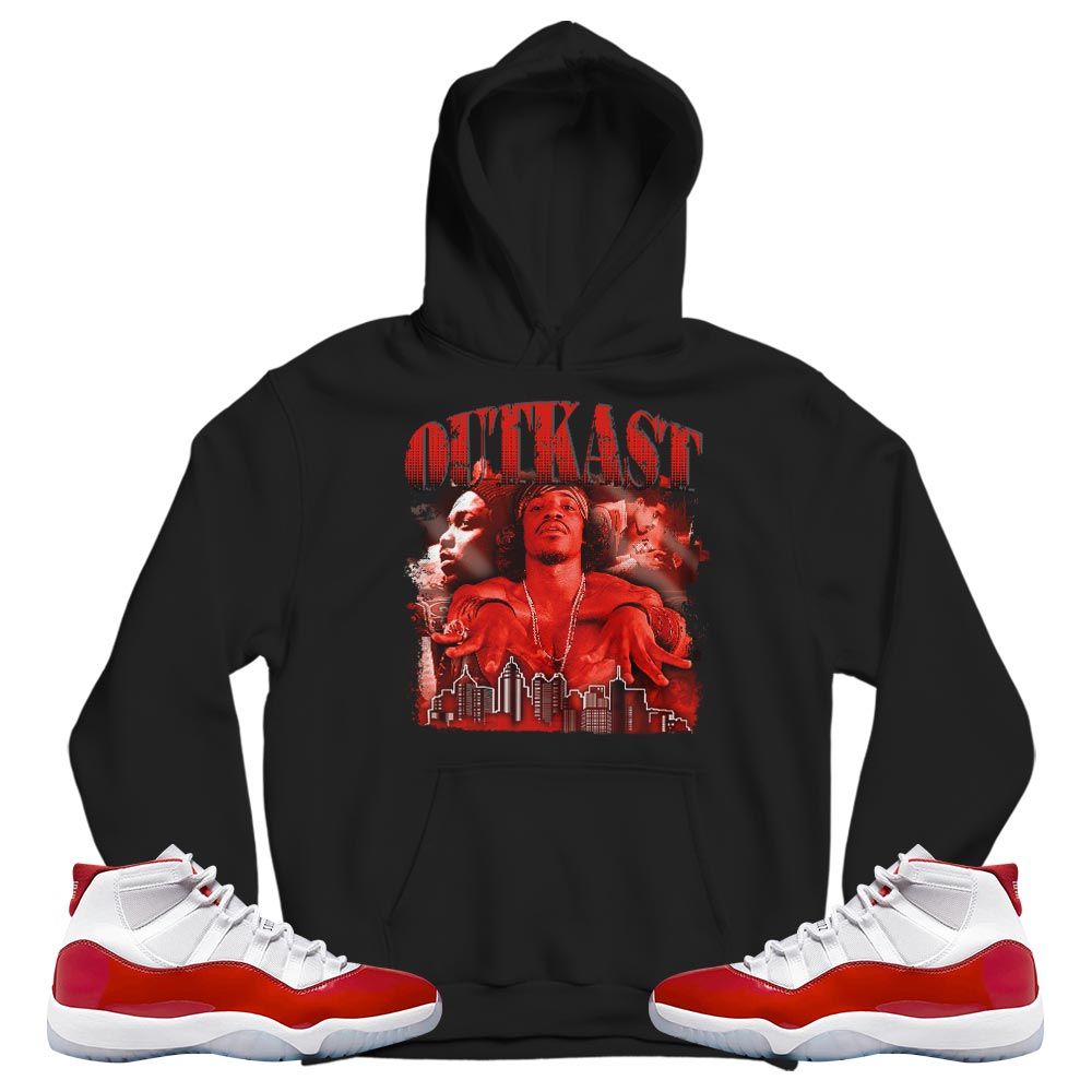 Outkast Benjamin Sneaker Shirt Match Cherry 11s, Jordan 11 Retro Cherry MKO T-Shirt Outkast Benjamin Sneaker Shirt Match Cherry 11s, Jordan 11 Retro Cherry MKO T-Shirt