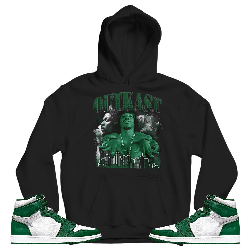 Outkast Benjamin Sneaker Shirt Match High Gorge Green 1s, Jordan 1 Retro High Gorge Green MKO T-Shirt