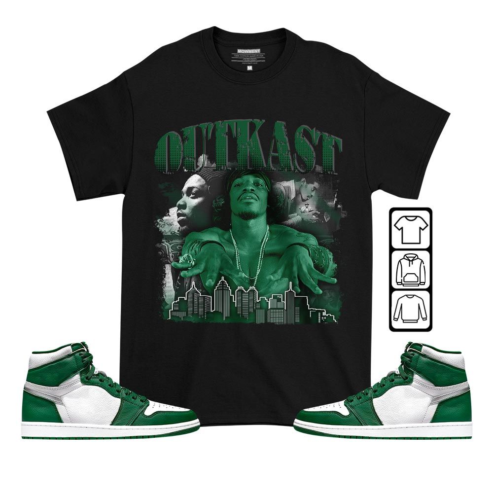 Outkast Benjamin Sneaker Shirt Match High Gorge Green 1s, Jordan 1 Retro High Gorge Green MKO T-Shirt Outkast Benjamin Sneaker Shirt Match High Gorge Green 1s, Jordan 1 Retro High Gorge Green MKO T-Shirt