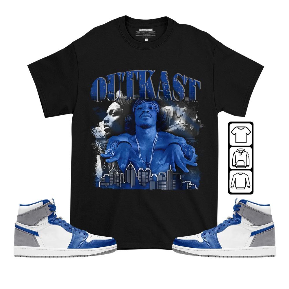 Outkast Benjamin Sneaker Shirt Match True Blue 1s, Jordan 1 High OG True Blue MKO T-Shirt Outkast Benjamin Sneaker Shirt Match True Blue 1s, Jordan 1 High OG True Blue MKO T-Shirt