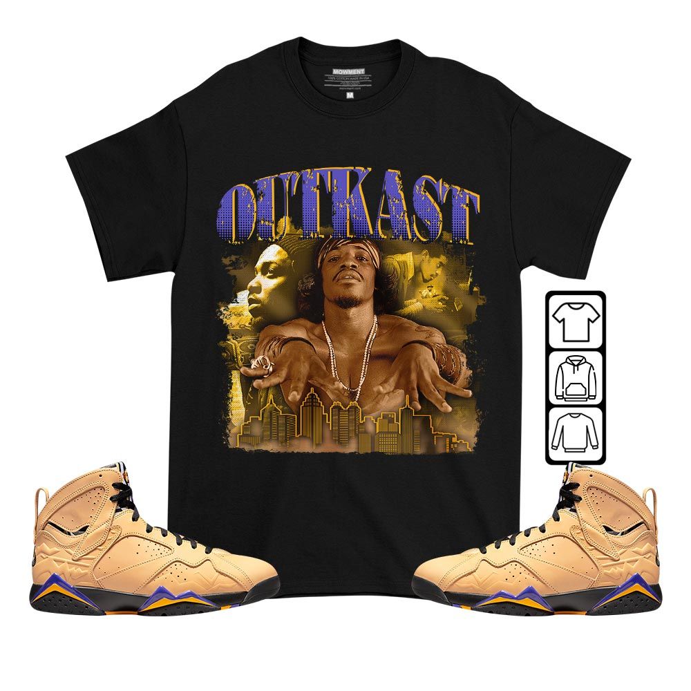Outkast Benjamin Sneaker Shirt Match Vachetta Tan 7s, Jordan 7 SE Afrobeats MKO T-Shirt Outkast Benjamin Sneaker Shirt Match Vachetta Tan 7s, Jordan 7 SE Afrobeats MKO T-Shirt