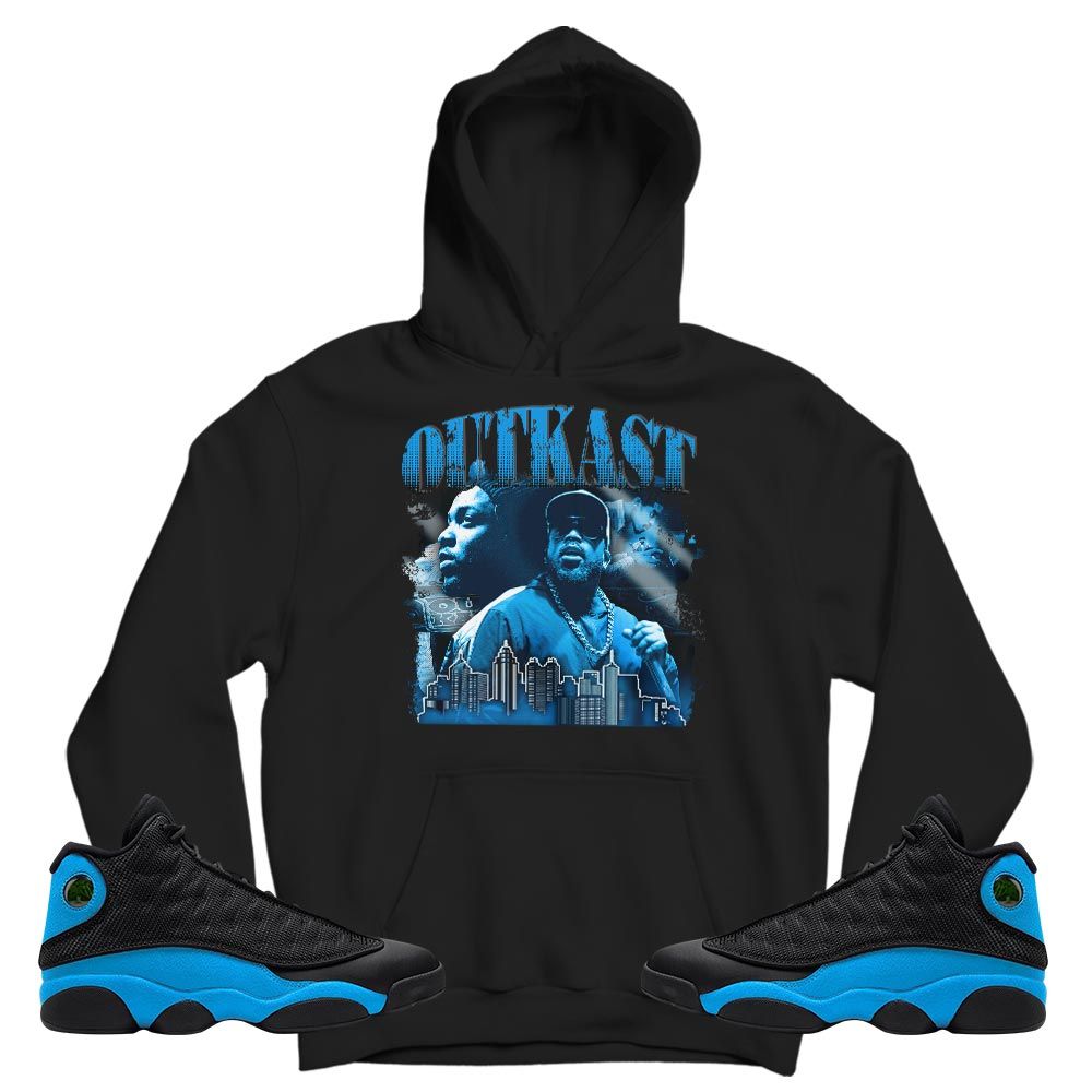 Outkast BigBoi Sneaker Shirt Match Black University Blue 13s, Jordan 13 Black University Blue 2022 MKO T-Shirt