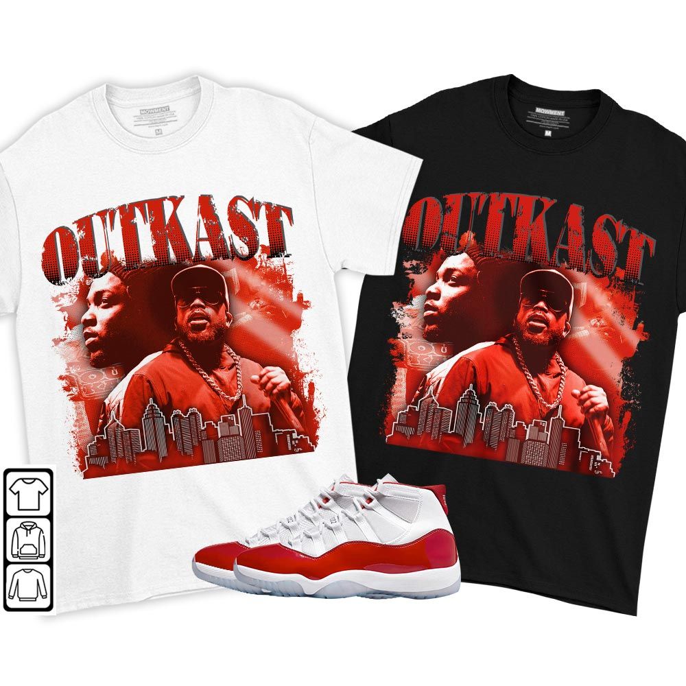 Outkast BigBoi Sneaker Shirt Match Cherry 11s, Jordan 11 Retro Cherry MKO T-Shirt Outkast BigBoi Sneaker Shirt Match Cherry 11s, Jordan 11 Retro Cherry MKO T-Shirt