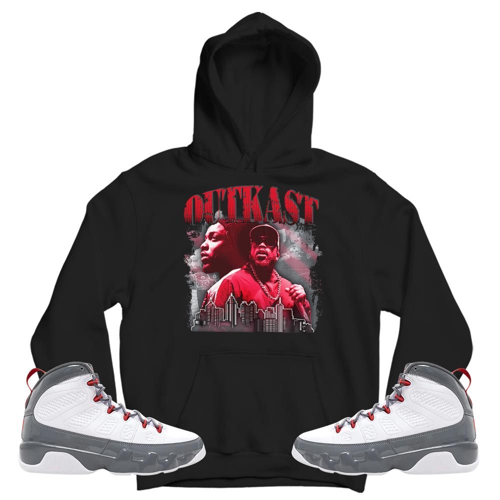 Outkast BigBoi Sneaker Shirt Match Fire Red 9s, Jordan 9 Retro Fire Red MKO T-Shirt