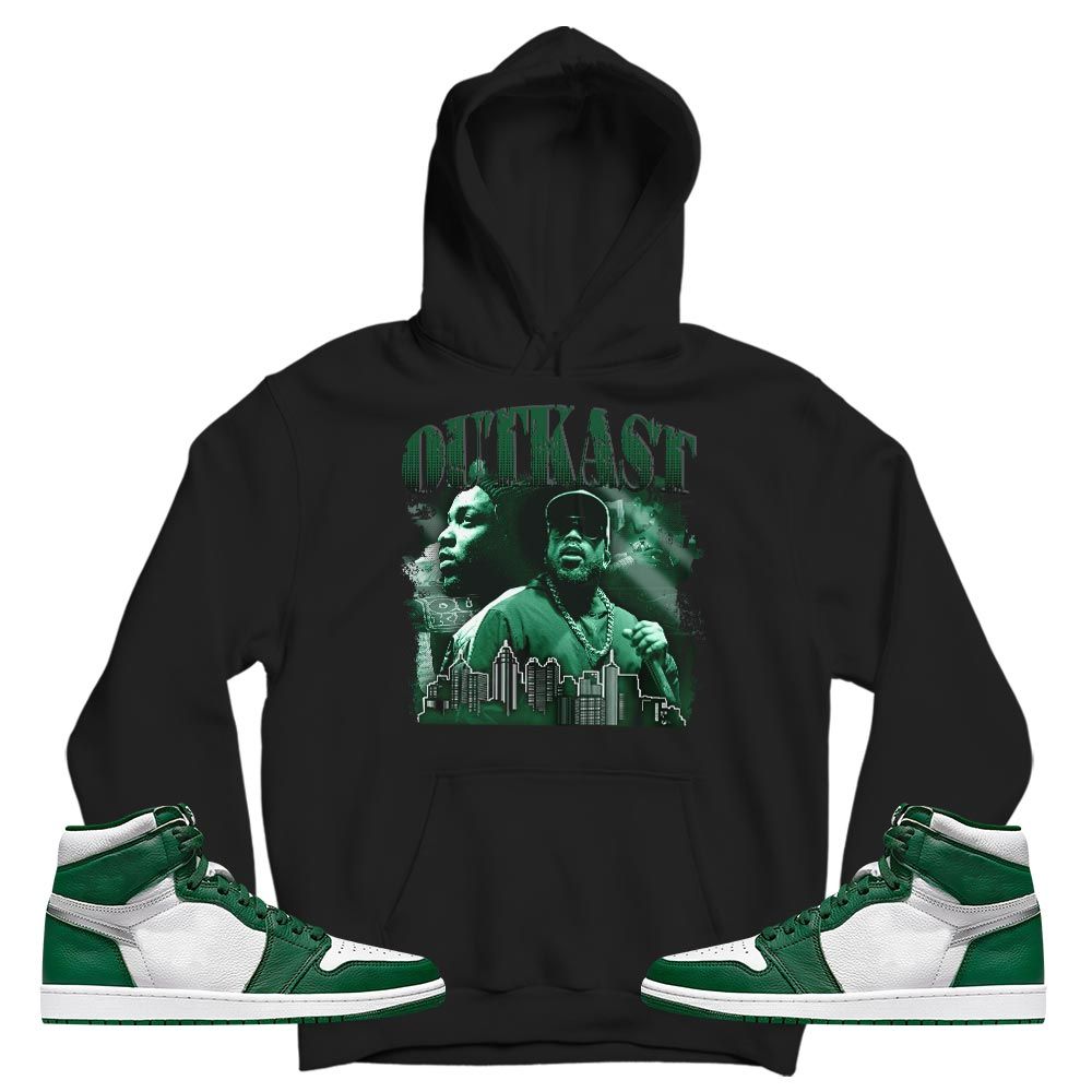 Outkast BigBoi Sneaker Shirt Match High Gorge Green 1s, Jordan 1 Retro High Gorge Green MKO T-Shirt