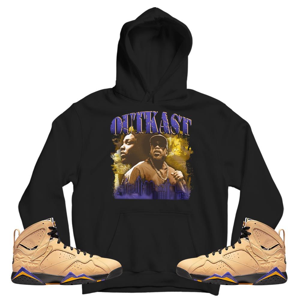 Outkast BigBoi Sneaker Shirt Match Vachetta Tan 7s, Jordan 7 SE Afrobeats MKO T-Shirt