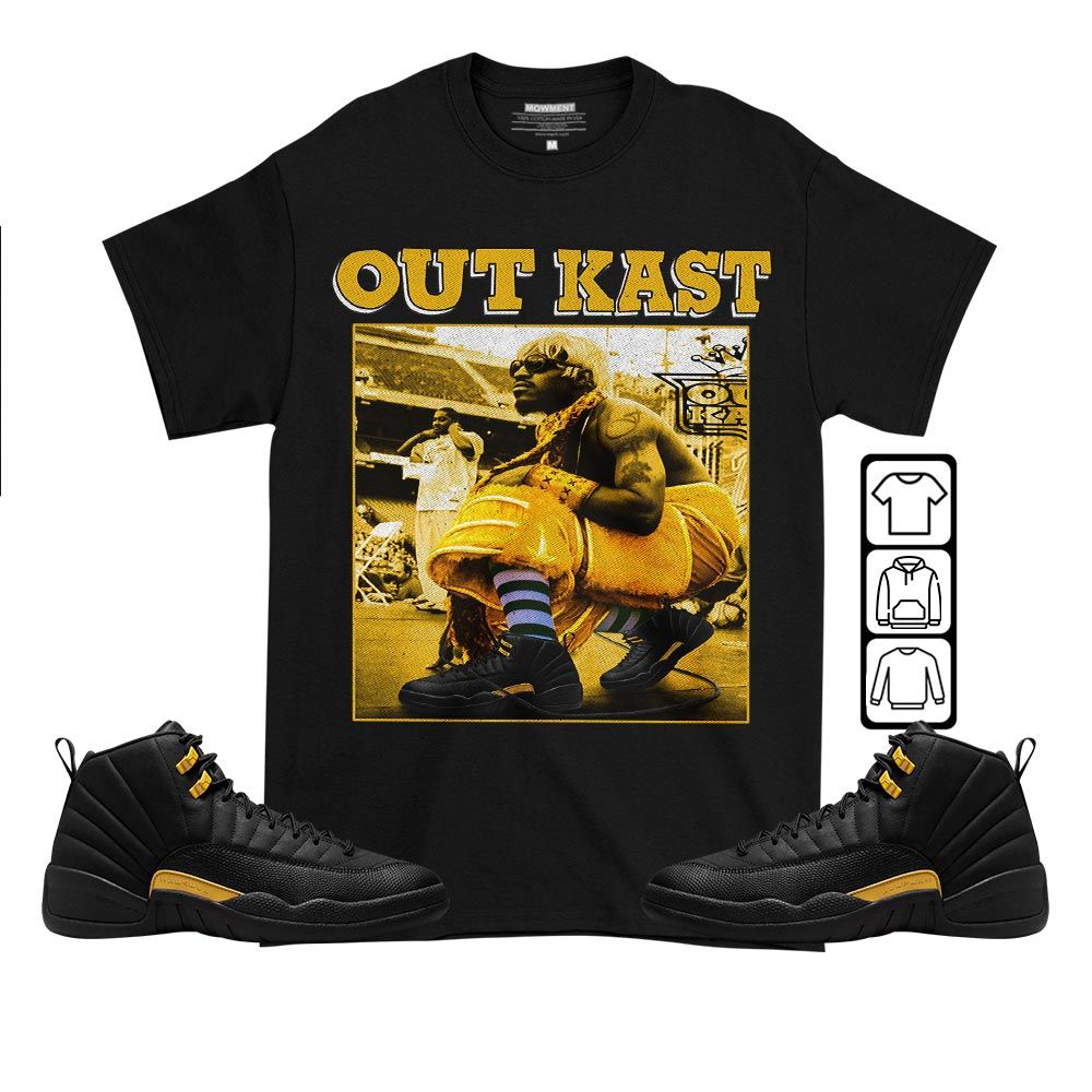 OutKast JD Sneaker Shirt Match Black Taxi 12s, Jordan 12 Retro Black Taxi MKO T-Shirt OutKast JD Sneaker Shirt Match Black Taxi 12s, Jordan 12 Retro Black Taxi MKO T-Shirt