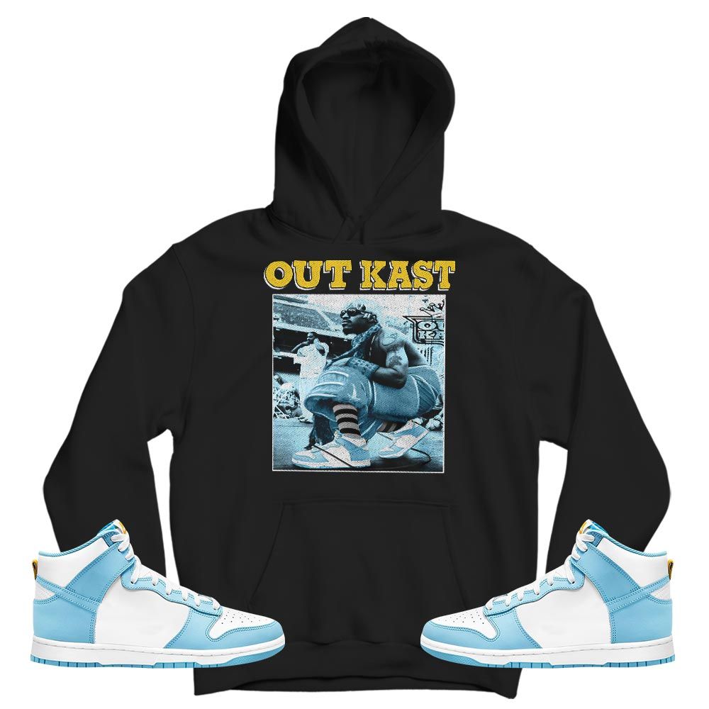 OutKast JD Sneaker Shirt Match Dunk High Blue Chill, Dunk High Homer Simpson MKO T-Shirt