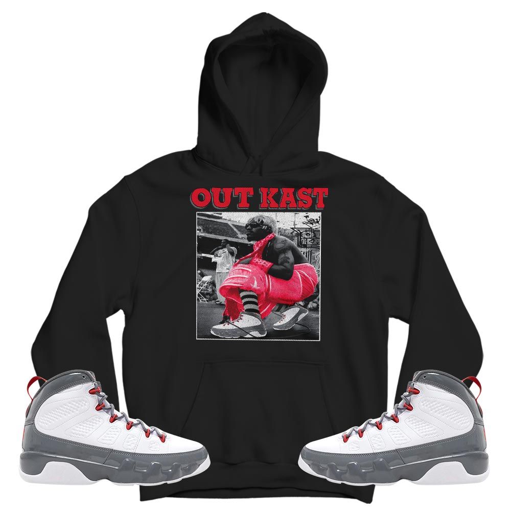 OutKast JD Sneaker Shirt Match Fire Red 9s, Jordan 9 Retro Fire Red MKO T-Shirt