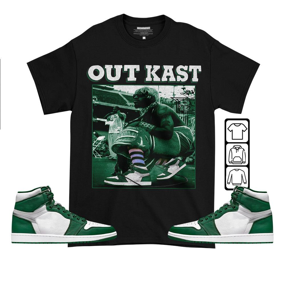 OutKast JD Sneaker Shirt Match High Gorge Green 1s, Jordan 1 Retro High Gorge Green MKO T-Shirt OutKast JD Sneaker Shirt Match High Gorge Green 1s, Jordan 1 Retro High Gorge Green MKO T-Shirt
