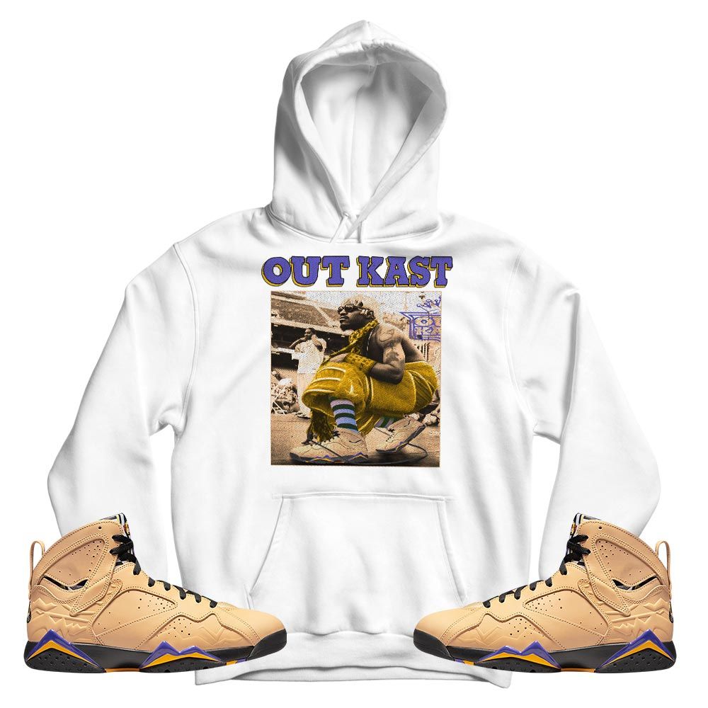 OutKast JD Sneaker Shirt Match Vachetta Tan 7s, Jordan 7 SE Afrobeats MKO T-Shirt OutKast JD Sneaker Shirt Match Vachetta Tan 7s, Jordan 7 SE Afrobeats MKO T-Shirt