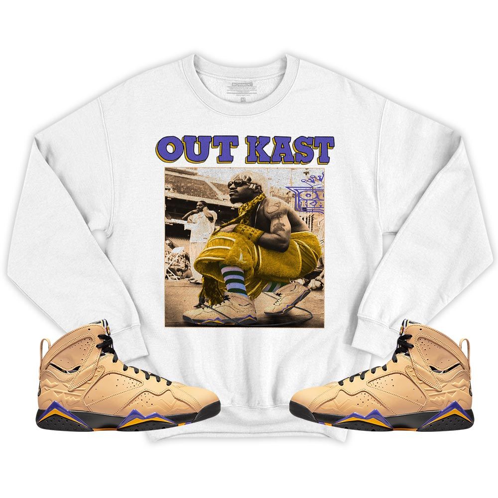 OutKast JD Sneaker Shirt Match Vachetta Tan 7s, Jordan 7 SE Afrobeats MKO T-Shirt OutKast JD Sneaker Shirt Match Vachetta Tan 7s, Jordan 7 SE Afrobeats MKO T-Shirt