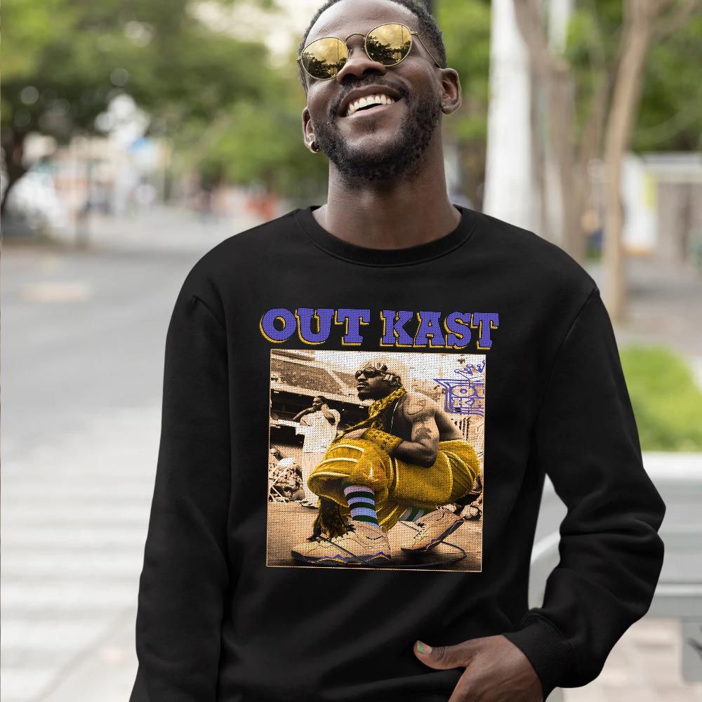 OutKast JD Sneaker Shirt Match Vachetta Tan 7s, Jordan 7 SE Afrobeats MKO T-Shirt OutKast JD Sneaker Shirt Match Vachetta Tan 7s, Jordan 7 SE Afrobeats MKO T-Shirt